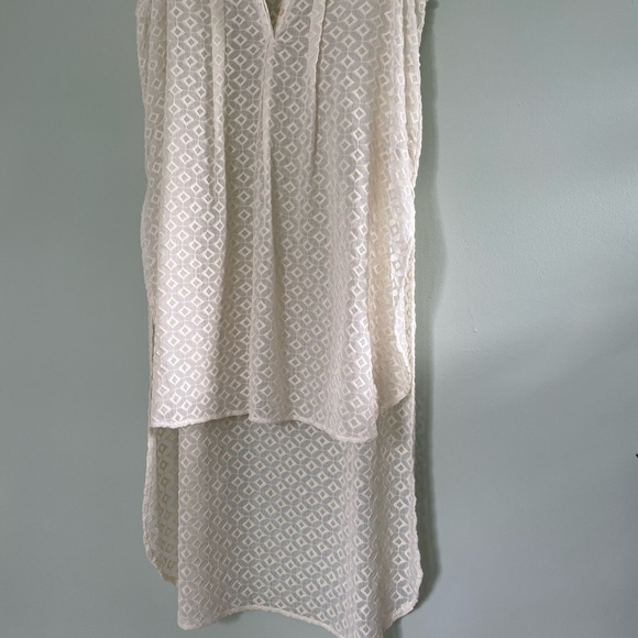 HD in Paris Anthropologie High Low Tunic in Cream - Picture 7 of 11